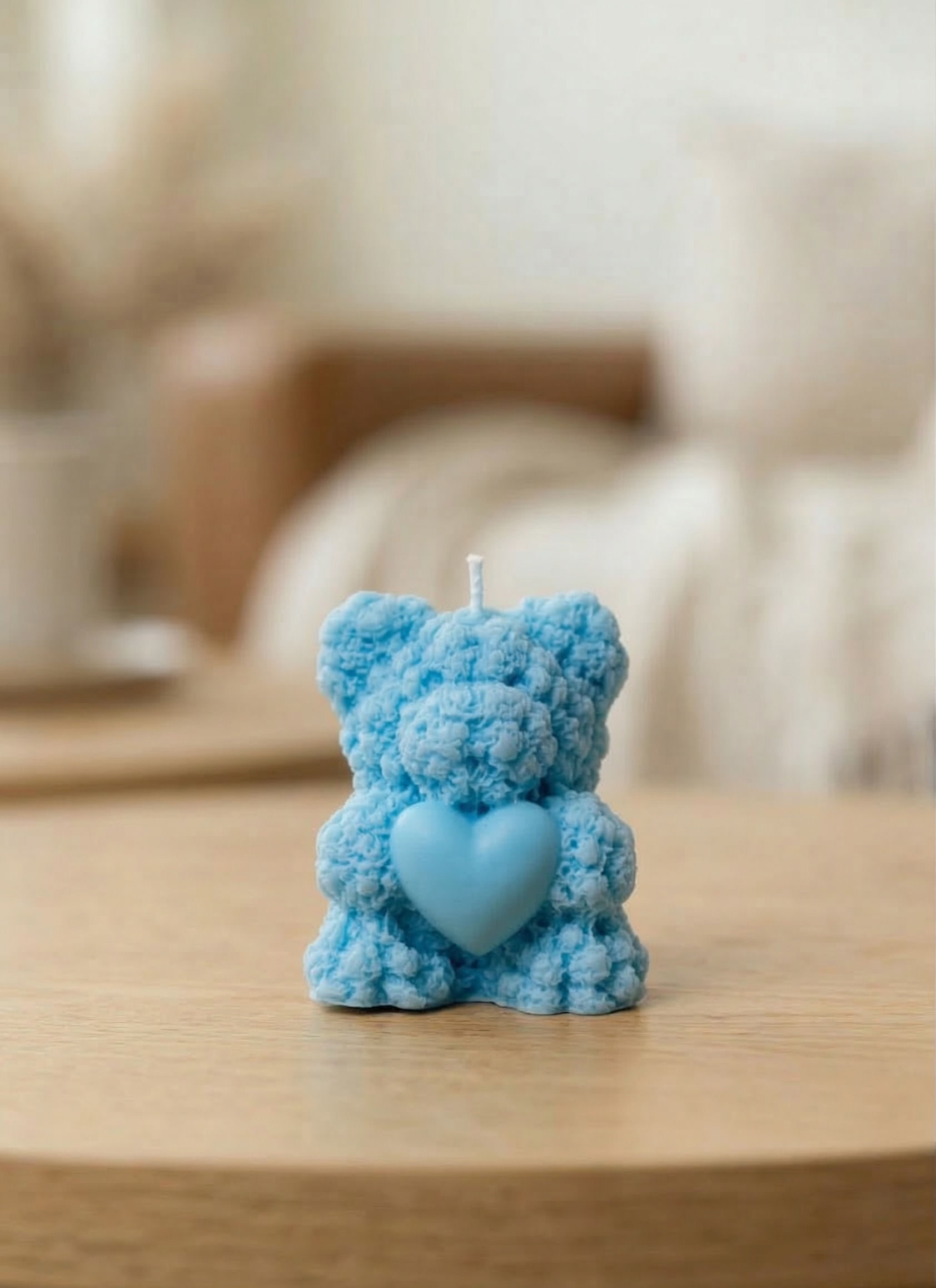 Signature Rose-Bud Teddy Bear Candle – Eternal Love Collection